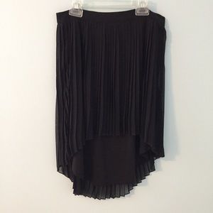 AEO High-Low Two-layer Pleated Skirt